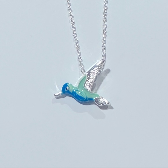 Hummingbird Pendant Necklace - Picture 1 of 4